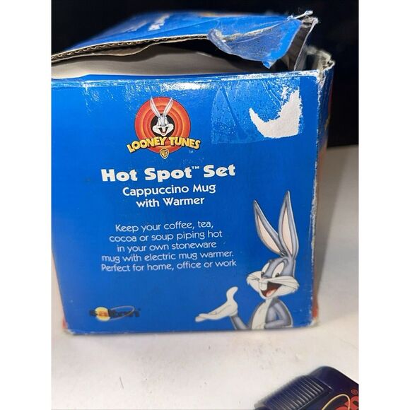 Looney Tunes Tweety‎ Bird Cup Mug Warmer Hot Spot Set Beverage Warmer Cappuccino - Picture 8 of 10